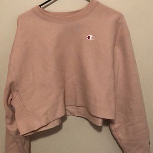 Champion Cropped Sweater and Joggers